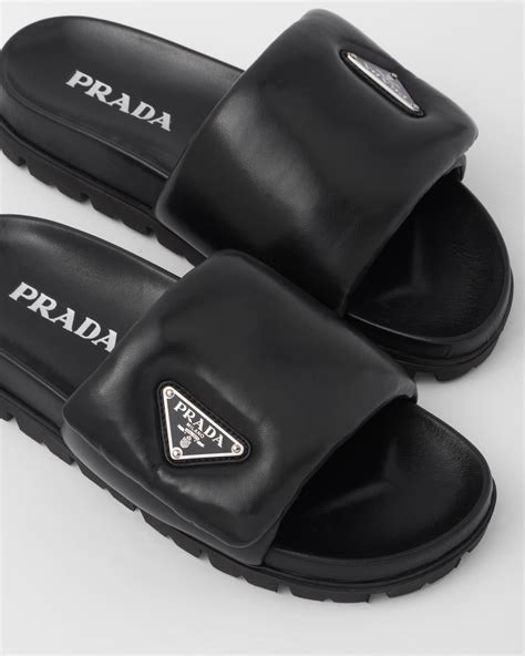 prada slidea|prada padded slides women's.